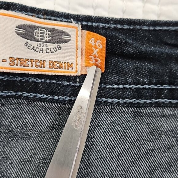 Huntington Beach Club Jeans Men's 46x32 Dark Wash Stretch Regular Fit EUC LN - Picture 14 of 16